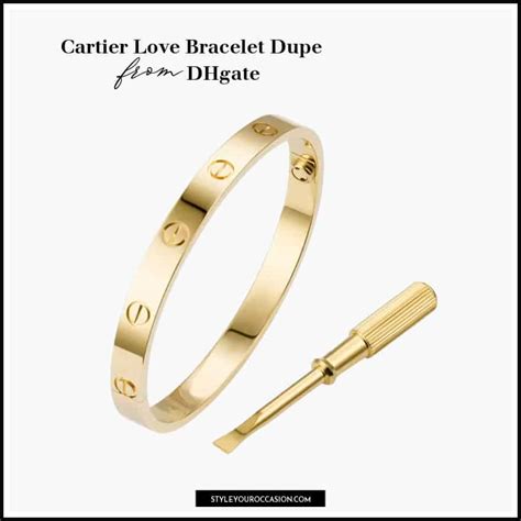 cartier love bracelet gold dupe